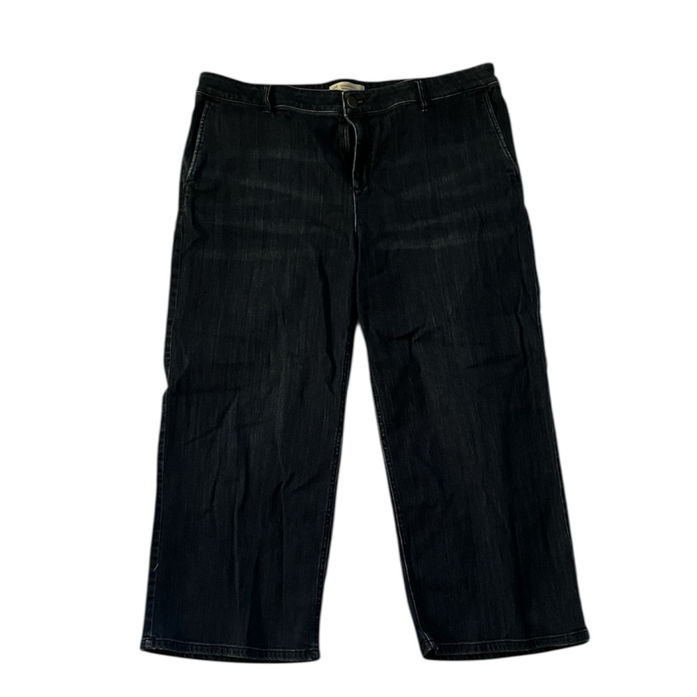 J. Jill  | full-leg crops wide leg jean pant